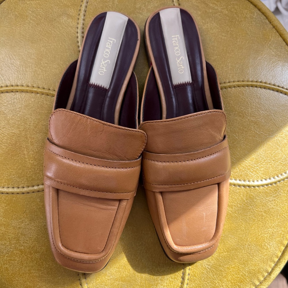 Franco Sarto Mule Tan Size 6.